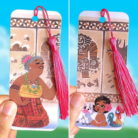 island grandma & baby | upcycled bookmarks