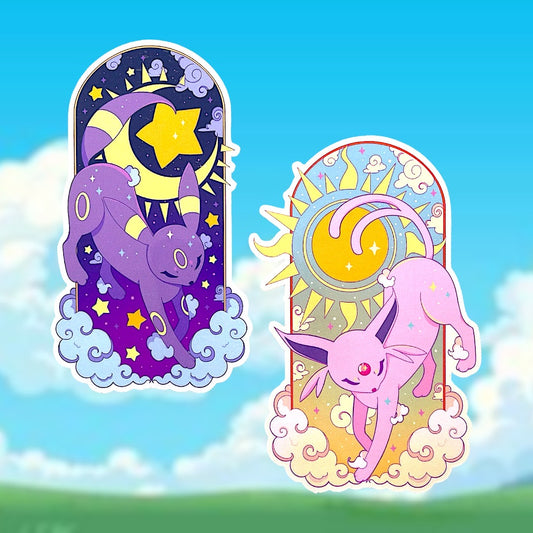 sun & moon | stickers