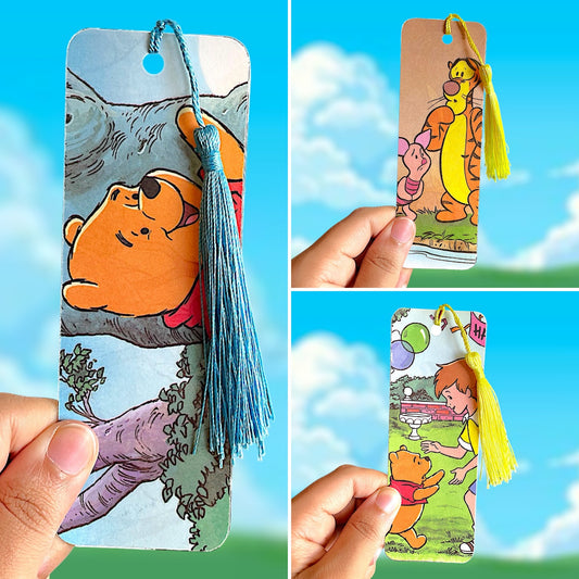 silly old bear | upcycled bookmarks