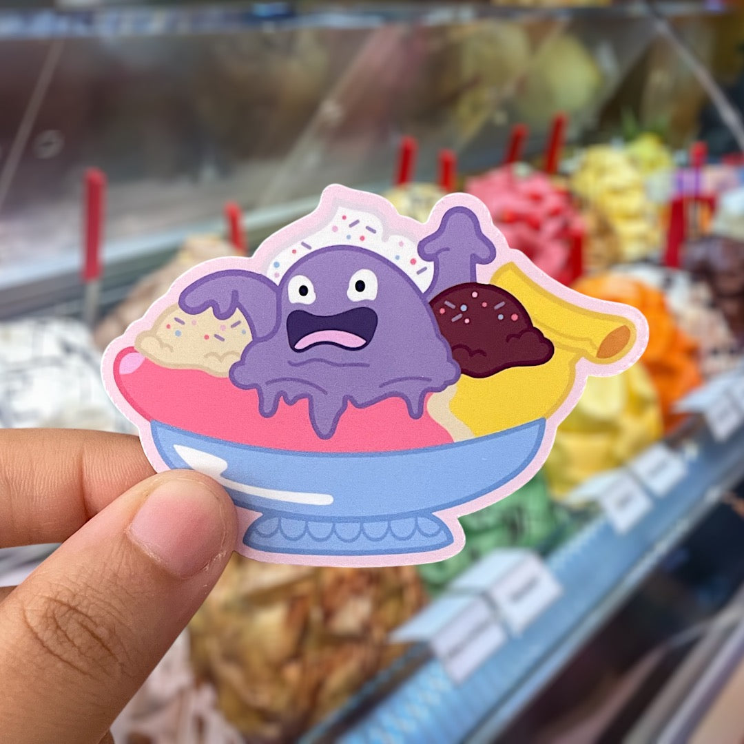 ice muk sundae | sticker