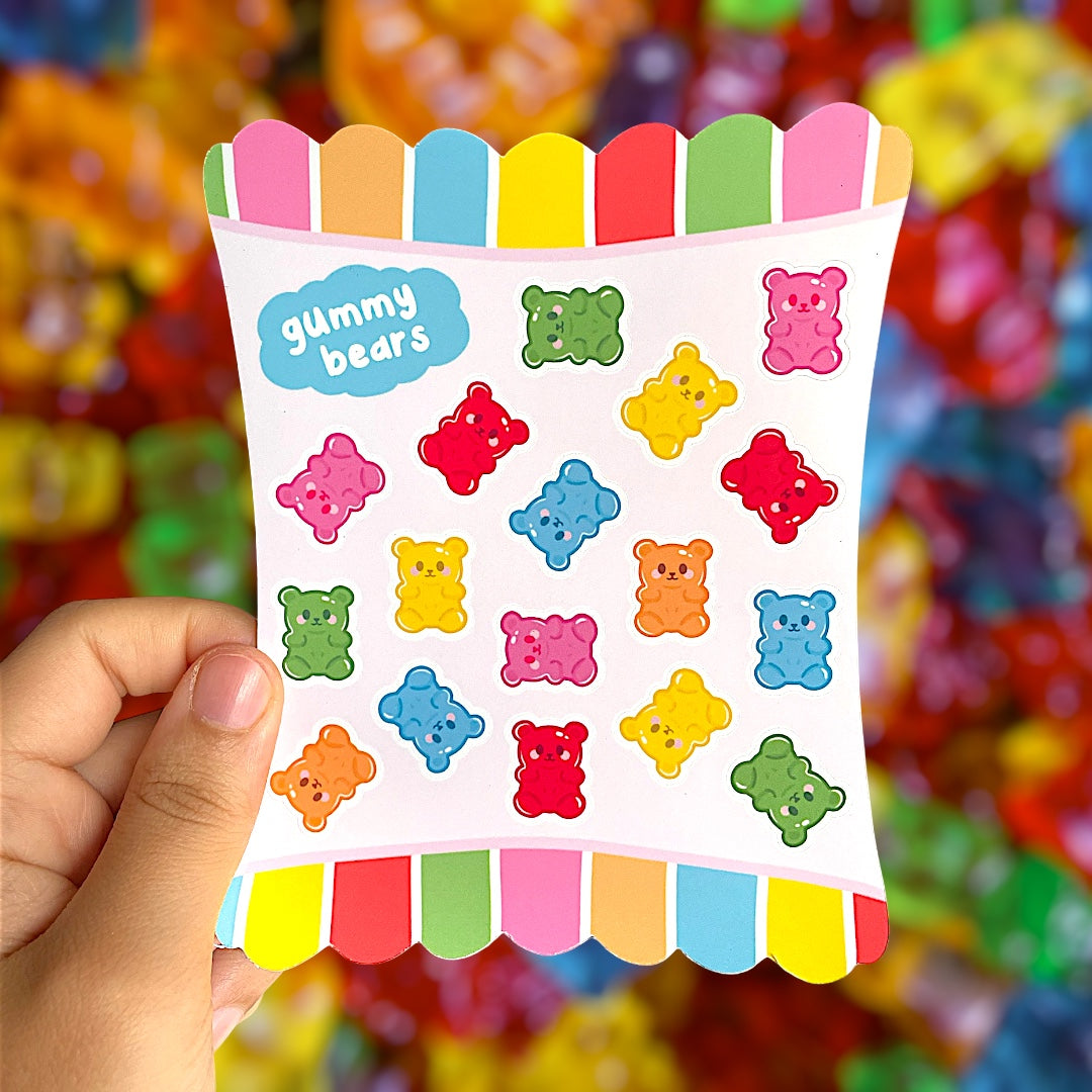 gummy bears | sticker sheet