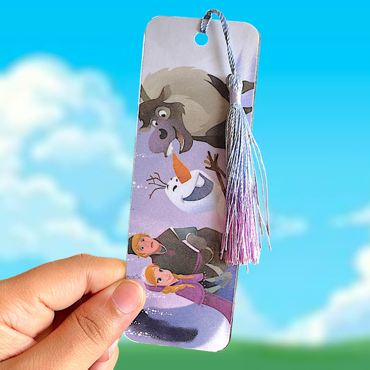 friends of the ice queen | upcycled bookmark