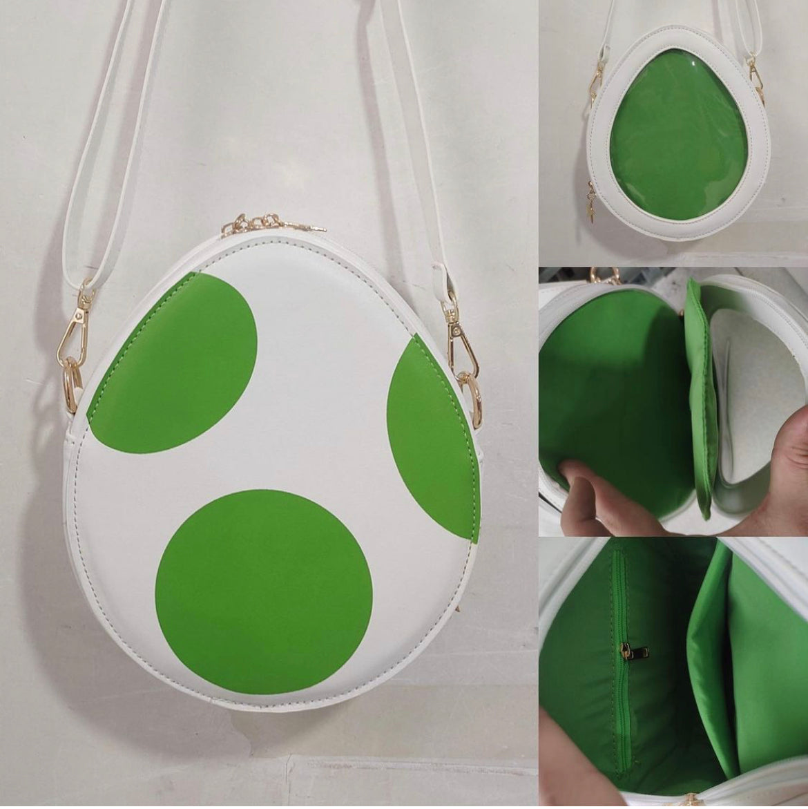 PREORDER green spotted egg ita bag