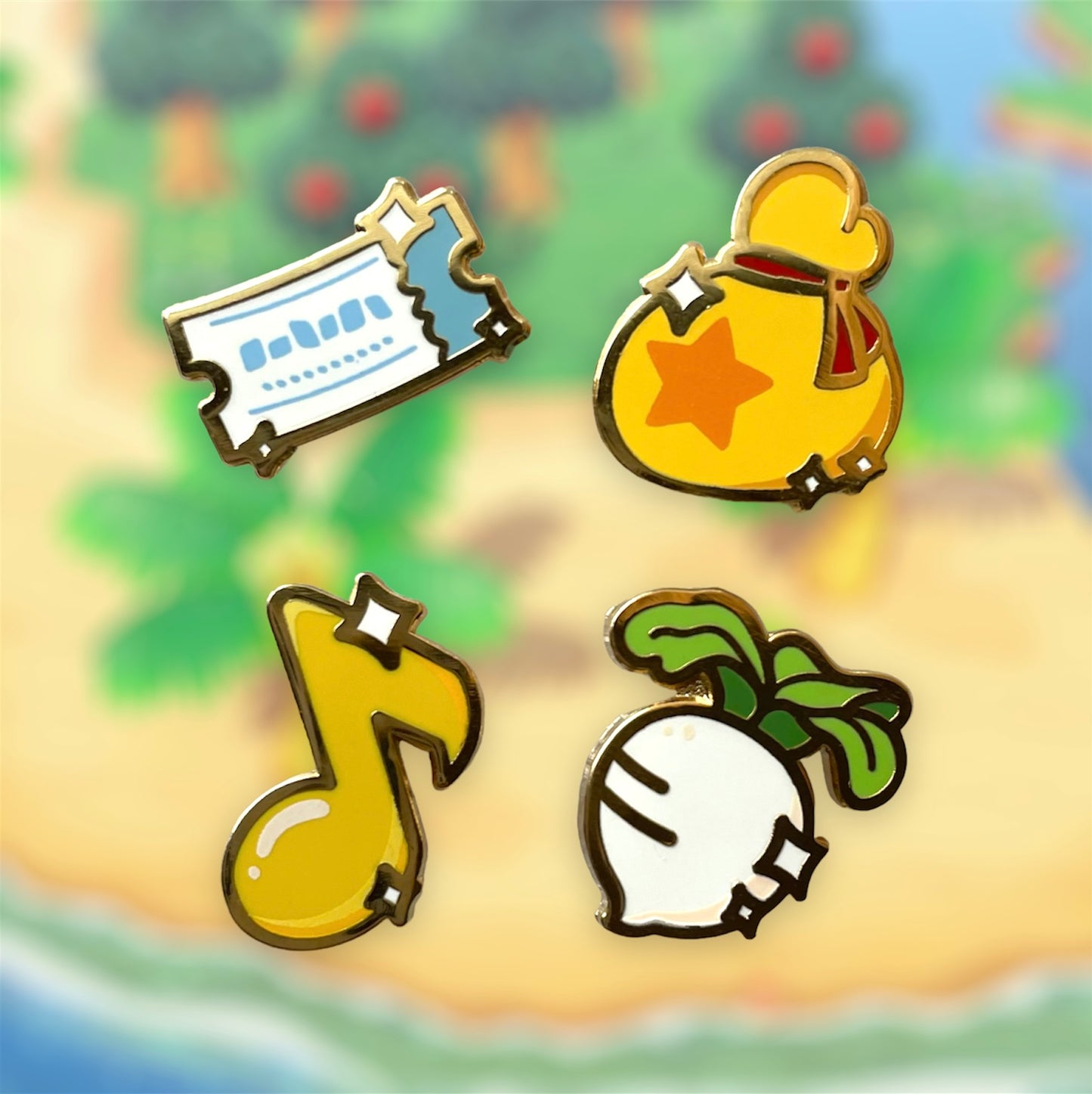 island item | pins
