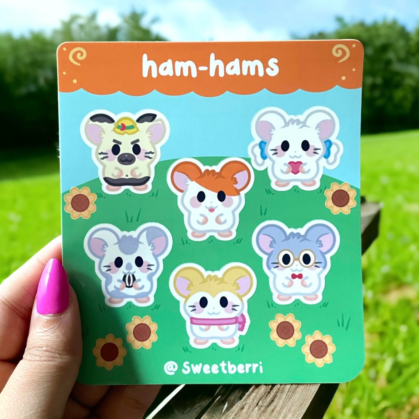 ham-hams sticker sheet
