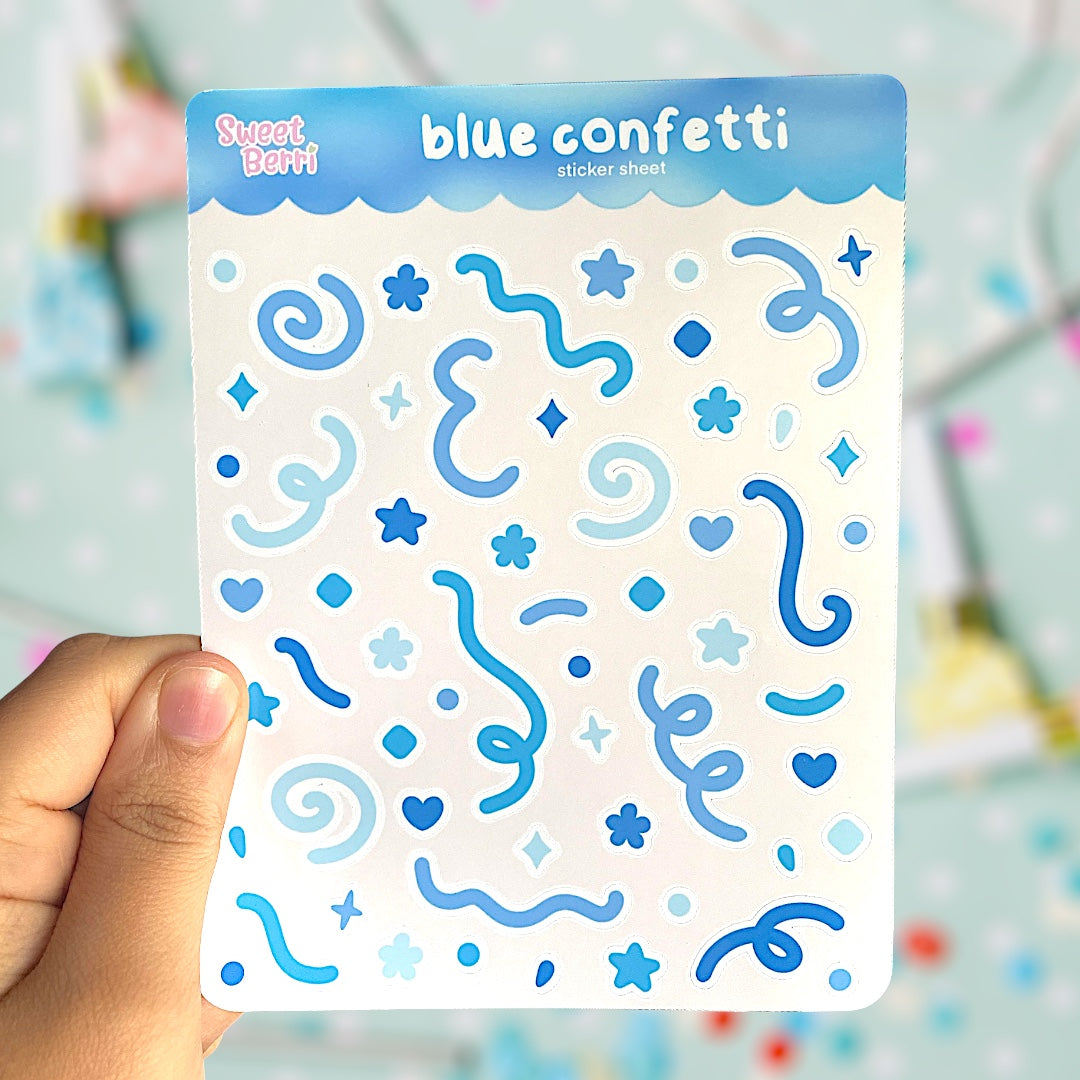 confetti sticker sheet