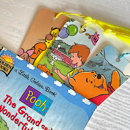 silly old bear | upcycled bookmarks